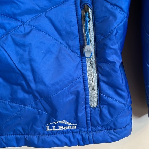 L. L. Bean Primaloft Parkway Full Zip Jacket Quilted Insulated Blue Size Medium - Picture 2 of 9
